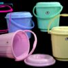 25LT PLASTIC BUCKET W/ LID