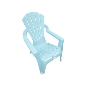 PLASTIC OUTDOOR COMFORT CHAIR - BLUE