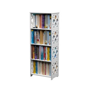 BOOK CABINET 4 LAYERS- WHITE