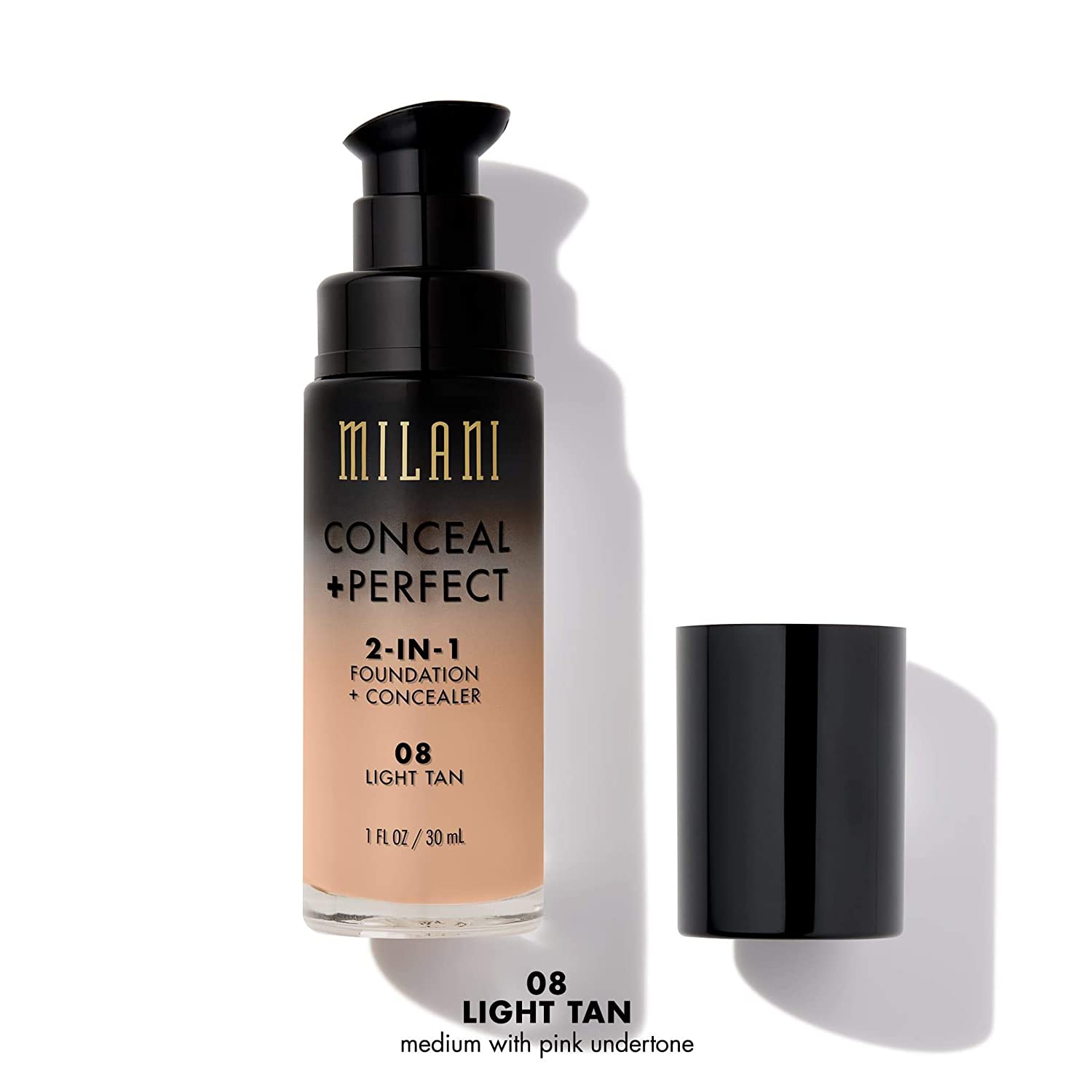 MILANI CONCEAL+ PERFECT 2-IN-1 FOUNDATION+ CONCEALER- LIGHT TAN (1 FL. OZ.)  - Mikado Haiti