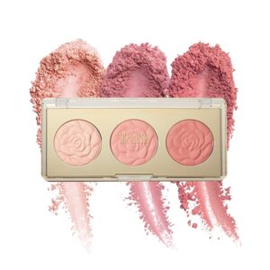 MILANI ROSE BLUSH TRIO PALETTE- FLOWERS OF LOVE (0.42 OZ) VEGAN