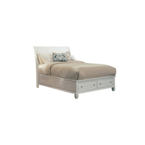 COASTER STORAGE SLEIGH WHITE BEDROOM SET- 4PCS