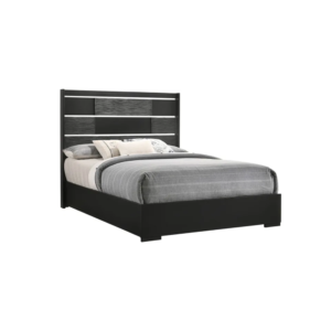 COASTER BLACK QUEEN BED- 5PCES
