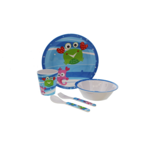 SET OF 5PCS MELAMINE CHILDREN PLATE