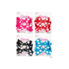 2PC GROSSGRAIN BOW WLG POLKA DOTS