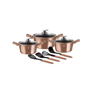 COOKWARE SET ROSE GOLD- 10PCS