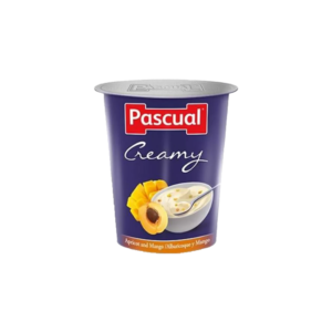 PASCUAL CREAMY PEACH AND PASSION FRUIT YOGURT- 125GR (PACK OF 4)