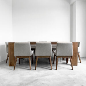 DINING WITH ARM (SET OF 2)- GRAY