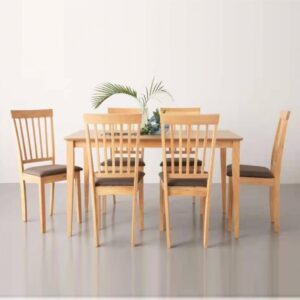 SOLID WOOD DINING 4 SEATER SET