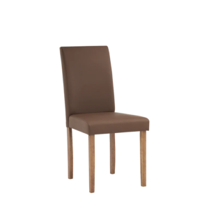 DINING CHAIR, SOLID WOOD- VINYL COCOA MUCHA