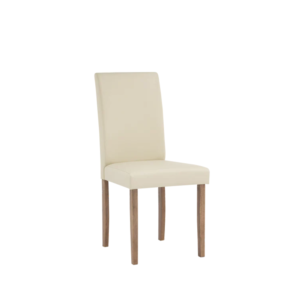 DINING CHAIR SOLID, WOOD- CREAM