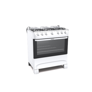 PANAS 6-BURNER FREESTANDING GAS RANGE W/ DOUBLE FLAME - WHITE