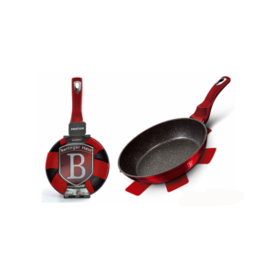 BERLINGER HAUS FRYING PAN WITH PROTECTOR, TURBO INDUCTION BASE WITH 3-LAYER MARBLE