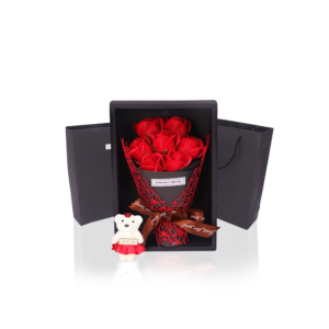 FLOWER SET ARTIFICIAL- RED