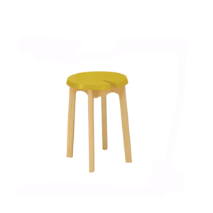 CHEVIS CALBE STOOL- YELLOW