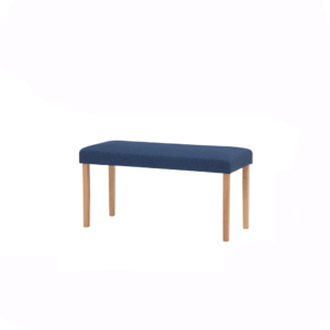 DINING BENCH, WOOD/ FABRIC- NATURAL/ YALE