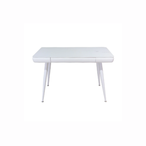 ERGONOMIC AND CREATIVE COMPUTER DESK, TEMPERED GLASS, COUNTER AND DRAWER, STUDY TABLE, SMART WRITING DESK