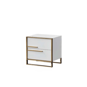BEDSIDE TABLE MODERN SIMPLE SMALL- STORAGE CABINET- WHITE
