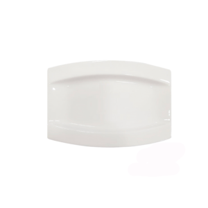 PLATE CENTURY WHITE DINNERWARE- SMALL SERVING TRAY, 24X14.5CM
