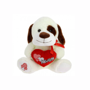 STUFFED DOG WITH HEART
