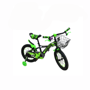 16 INCH BICYCLE GREEN WITH TRAINING WHEELS