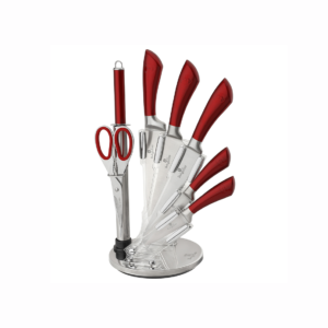 8 PCS KNIFE SET- RED