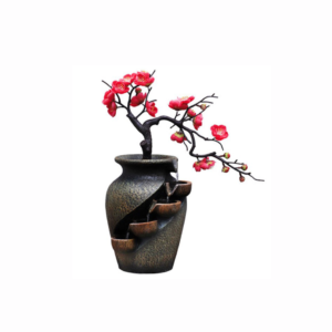 INDOOR FOUNTAIN VASE, WATERFALL FOUNTAIN, WATER PUMP DECORATION, TABLE TOP, FOUNTAIN, VASE, LANDSCAPE