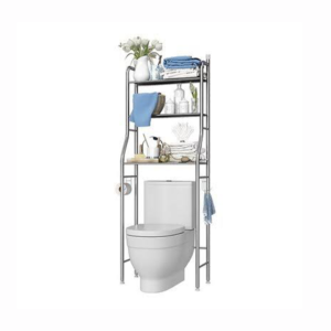 BATHROOM SHELVES ABOVE TOILET STORAGE TOWEL BER CONTEMPORARY STAINLESS STEEL SHELF RACK