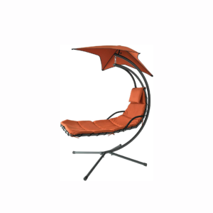 SUN LOUNGER HAMMOCK HANGING LOUNGER HANGING BED GARDEN AND PATIO SWING ARMCHAIR- BRICK RED