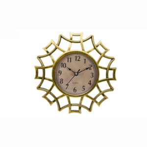 VINTAGE METAL WALL CLOCK- GOLD