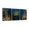PRINT PAINTING FOR HOME DECORATIONS (16*24 INCHES*3PCS, GOLD PEACOCK) 8 SETS