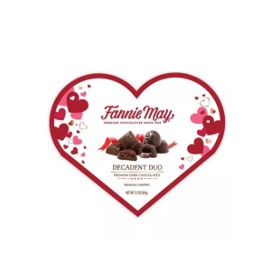 FANNIE MAY VALENTINE'S DARK CHOCOLATE DECADENT DUO- 3.2 OZ