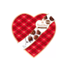 RUSSELL STOVER VALENTINES MILK CHOCOLATE DECORATIVE HEART- 10OZ