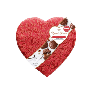 RUSSELL STOVER VALENTINE'S PECAN DELIGHTS SATIN HEART- 7.2OZ