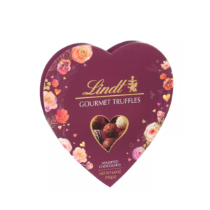 LINDT VALENTINE'S HEART GOURMET CHOCOLATE TRUFFLES- 6.8OZ
