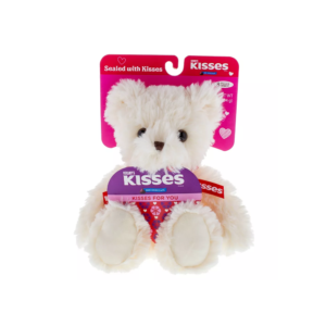 HERSHEY'S KISSES VALENTINES CREAM BEAR WITH CHOCOLATE KISSES- 1.2OZ