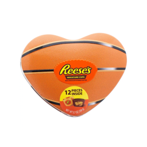 HERSHEY'S REESE'S VALENTINE'S DAY BASKETBALL HEART TIN- 3.7OZ