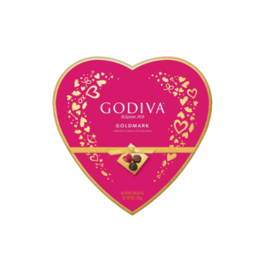 GODIVA VALENTINE'S DAY GOLDMARK ASSORTED CHOCOLATE HEART BOX- 9OZ