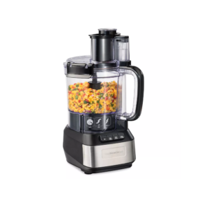 HAMILTON BEACH 12 CUPS STACK AND SNAP FOOD PROCESSOR- BLACK