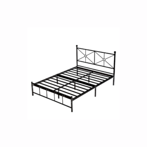 METAL BED FRAME WITH HEADBOARD AND FOOTBOARD