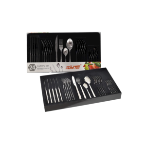 STAINLESS STEEL CUTLERY SET, 24 PCS