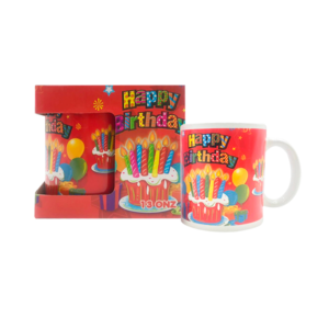 MUG HAPPY BIRTHDAY- RED