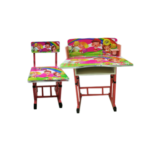 KIDS STUDY TABLE AND CHAIR SET GIRL, 46*70CM