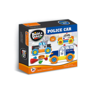 3IN1 TOY BLOK INTELLIGENCE TOYS ASSEMBLE CAR BUILDING BLOCKS TOYS DIY POLICE CAR, TOY FOR KIDS