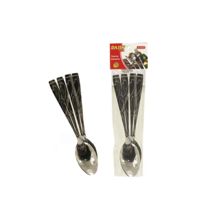 SPOONS 4PCS SET SILVER
