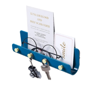 STYLE HOME CREATIVE PLASTIC HOOK PUNC-FREE WALL-MOUNTED ENTRANCE COAT KEY STORAGE RACK