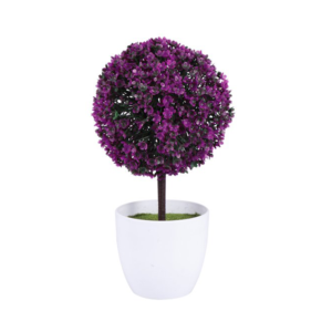 PLASTIC FLOWER PURPLE BALL FOR HOME GARDEN DECORATION