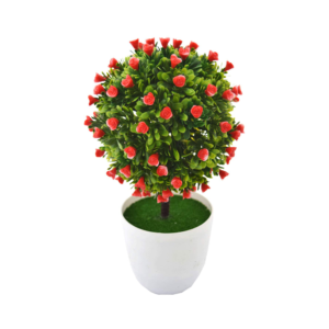 ARTIFICIAL FLOWER DROOPING, PVC, TREE IN A POT (25CMx 7CMx 27 CM, PINK)