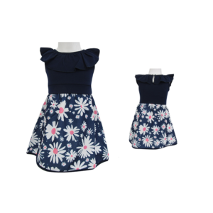 BABY DRESS 6-24M- BLUE NAVY