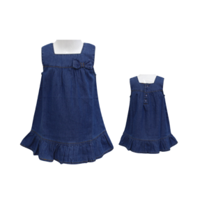 BABY GIRL DRESS- BLUE NAVY